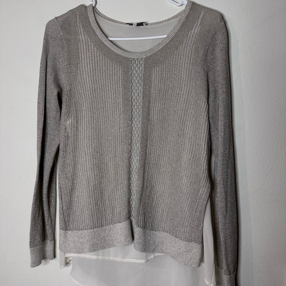 Lucky Brand Tops - Lucky Brand Gray Layered Sweater